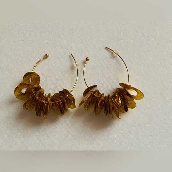 Brand New Mignonne Gavigan Lolita Sequin Hoop Earrings - Picture 6 of 6